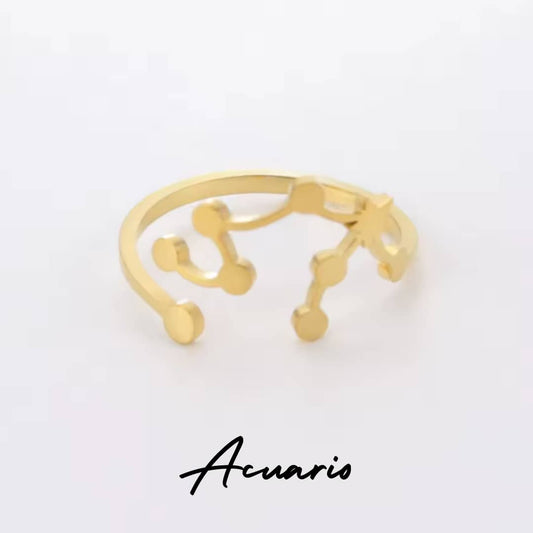 Anillo Zodiaco - Constelación - ACUARIO
