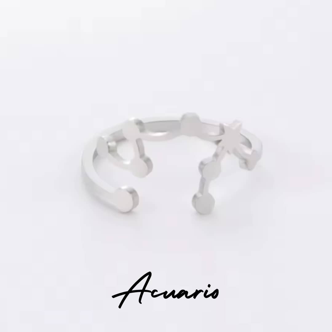 Anillo Zodiaco - Constelación - ACUARIO