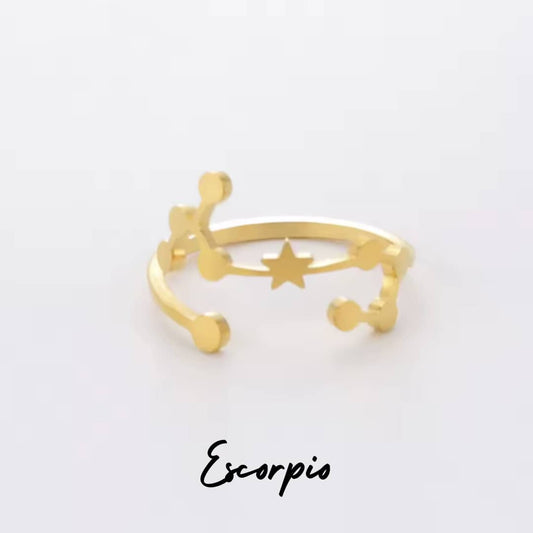 Anillo Zodiaco - Constelación - ESCORPIO