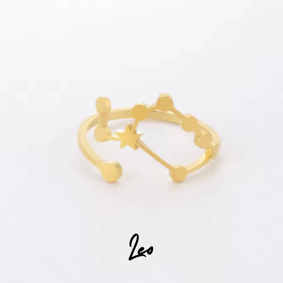 Anillo Zodiaco - Constelación - LEO