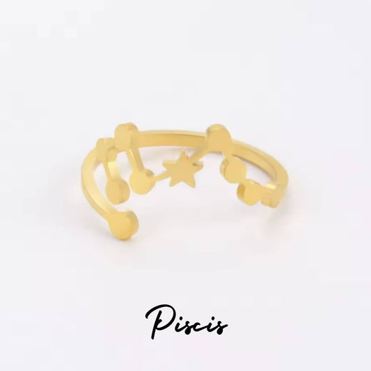 Anillo Zodiaco - Constelación - PISCIS