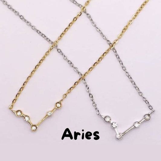 Collar Zodiaco - Constelación Dorado y Plateado - ARIES
