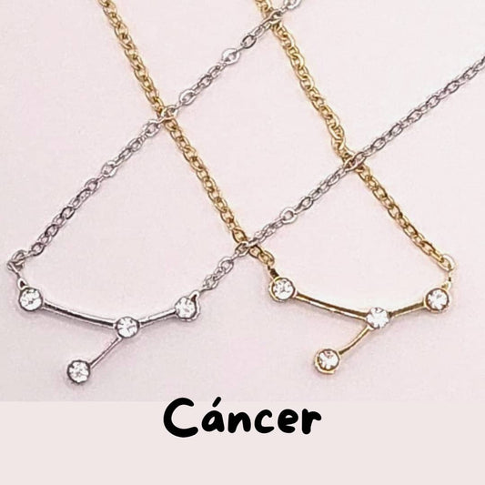 Collar Zodiaco - Constelación Dorado y Plateado - CÁNCER