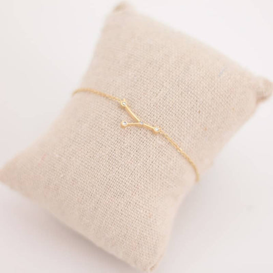 Pulsera Zodiaco - Constelación Dorado y Plateado - CÁNCER