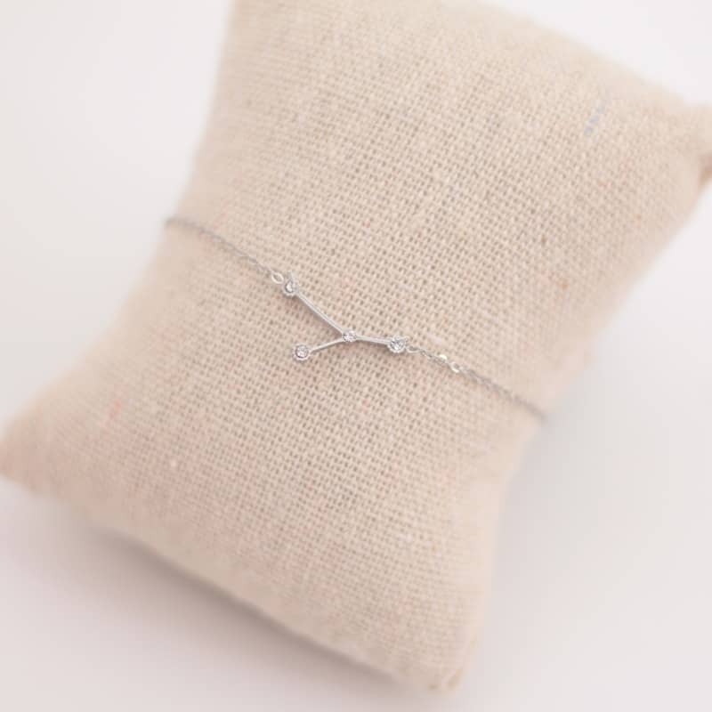 Pulsera Zodiaco - Constelación Dorado y Plateado - CÁNCER