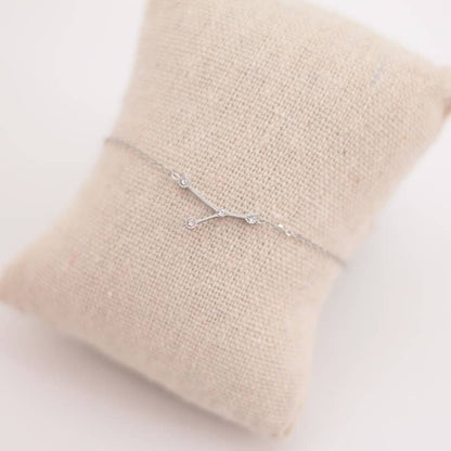 Pulsera Zodiaco - Constelación Dorado y Plateado - CÁNCER