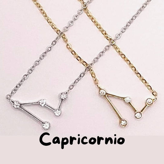 Collar Zodiaco - Constelación Dorado y Plateado - CAPRICORNIO