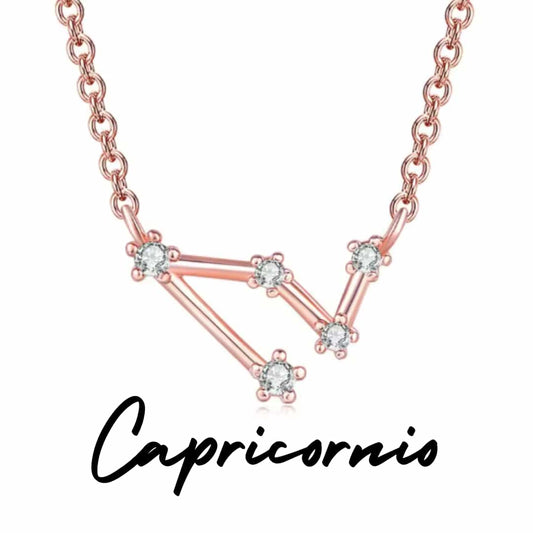 Collar Zodiaco - Constelación Rosa - CAPRICORNIO