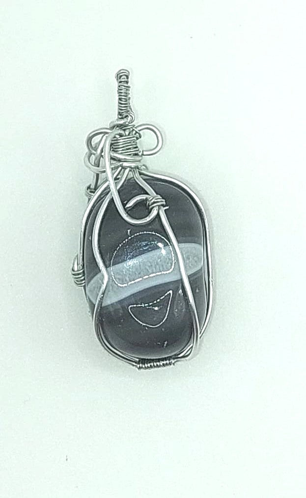 Colgante Único y Artesanal - Ágata Azul