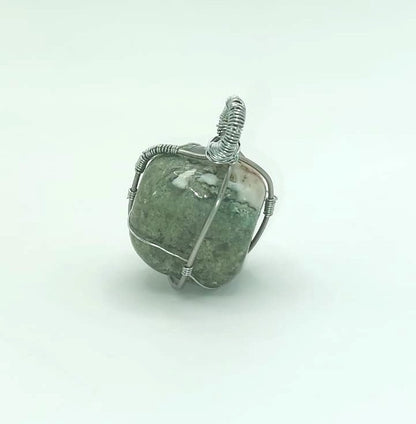 Colgante Único y Artesanal - Ágata Musgosa