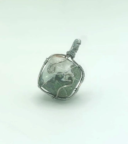Colgante Único y Artesanal - Ágata Musgosa