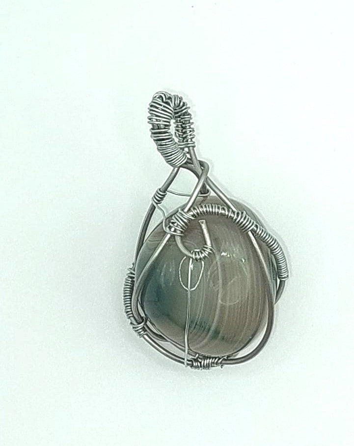 Colgante Único y Artesanal - Ágata Verde