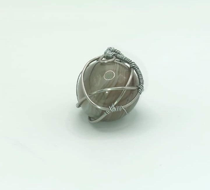 Colgante Único y Artesanal - Ágata Verde