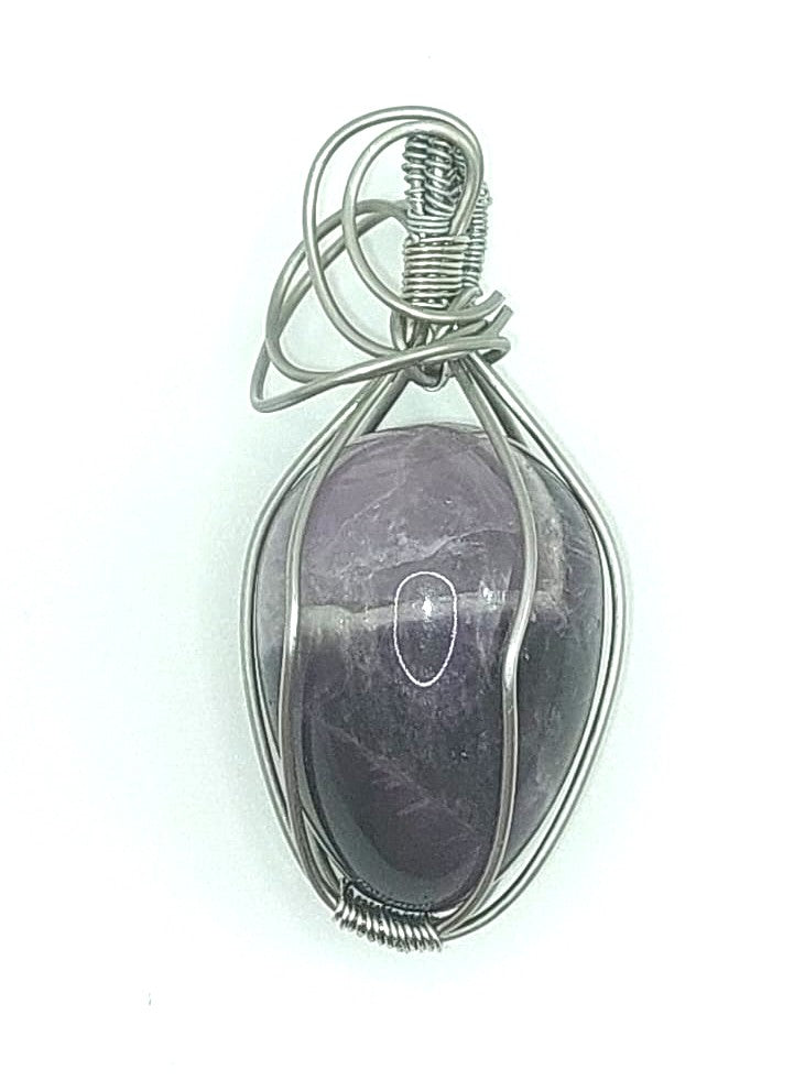 Colgante Único y Artesanal Forma de Huevo - Amatista
