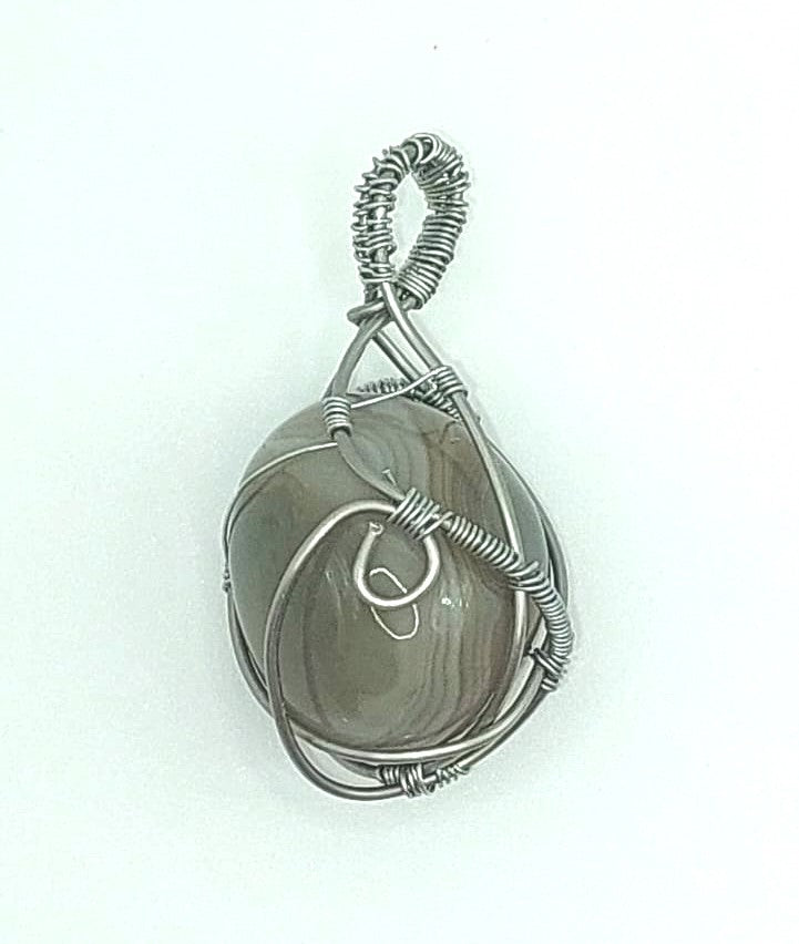 Colgante Único y Artesanal - Ágata Verde