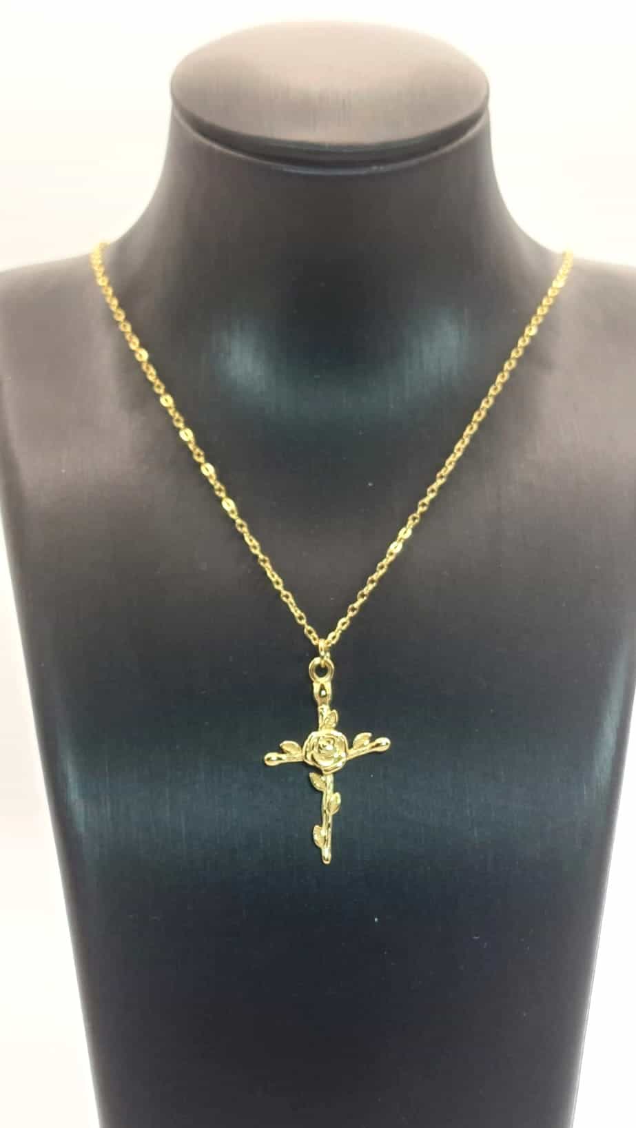Collar Cruz - Rosa