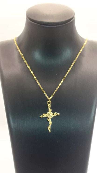 Collar Cruz - Rosa