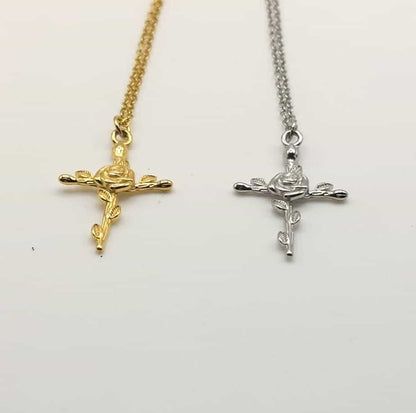 Collar Cruz - Rosa