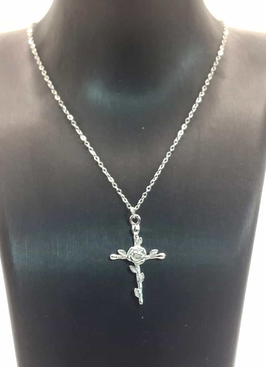 Collar Cruz - Rosa