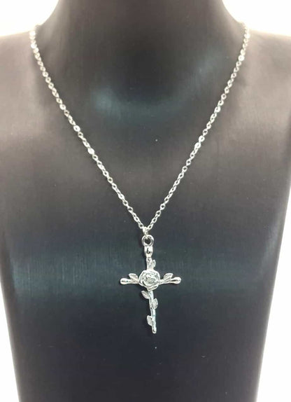 Collar Cruz - Rosa