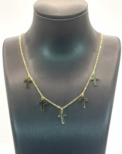 Collar Cruz - 5 cruces