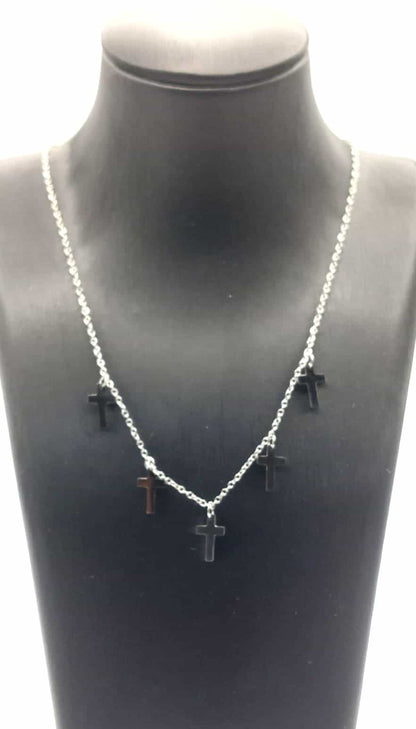 Collar Cruz - 5 cruces