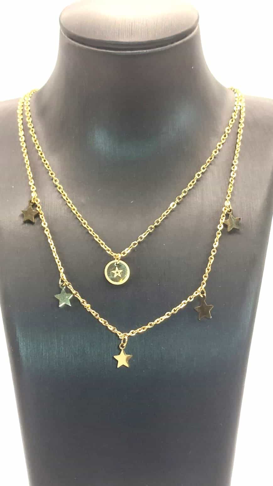 Collar Estrella Polar - Doble con estrellitas