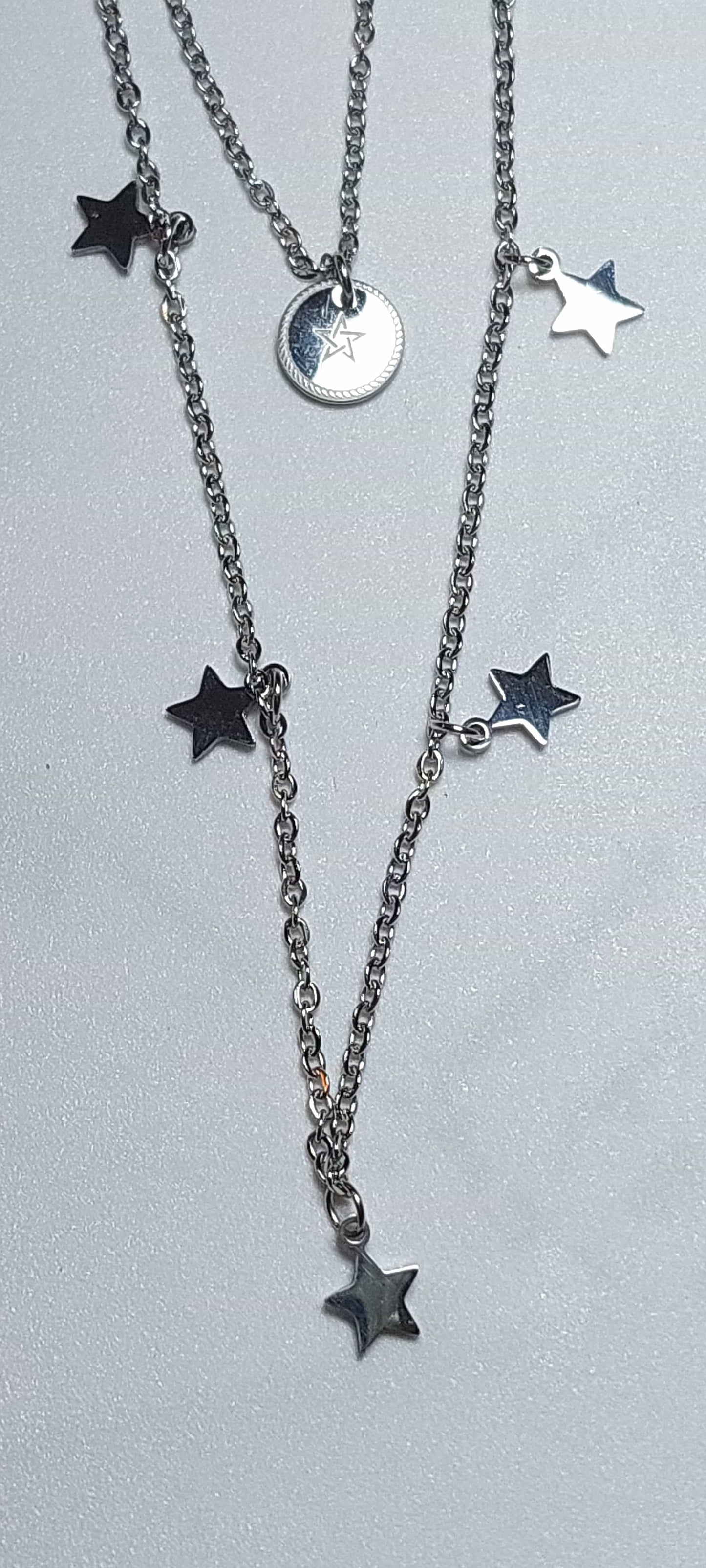Collar Estrella Polar - Doble con estrellitas