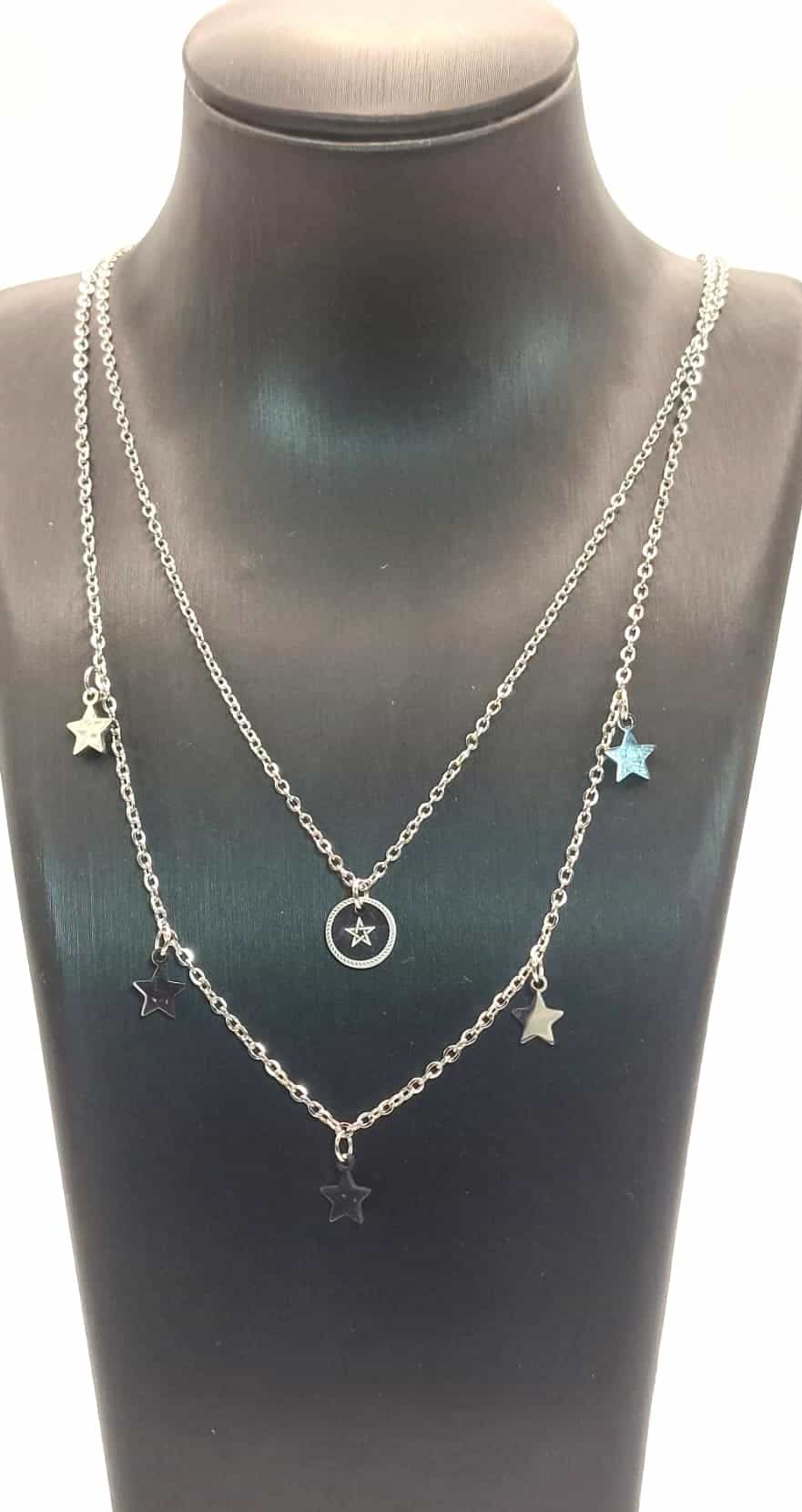 Collar Estrella Polar - Doble con estrellitas