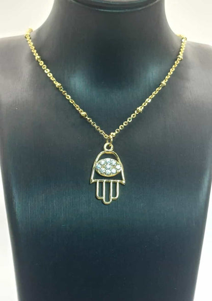 Collar Mano de Fátima - Brillos