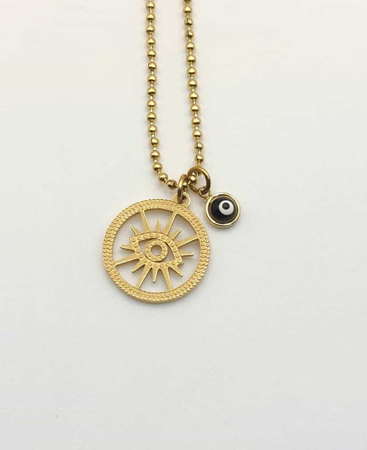 Collar Ojo Turco - Medalla