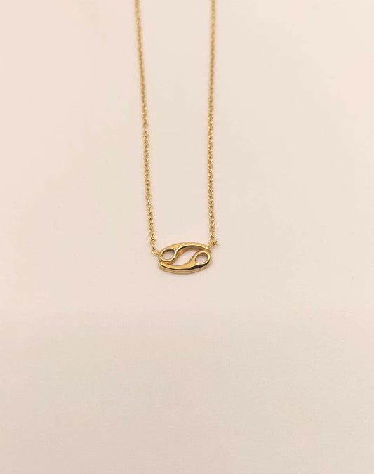 Collar Zodiaco - Símbolo Dorado - CÁNCER