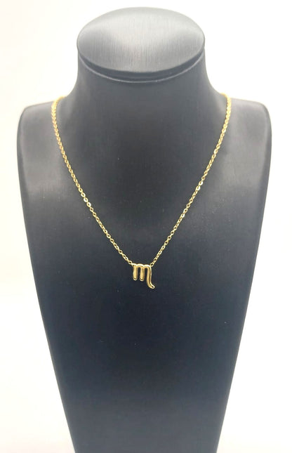 Collar Zodiaco - Símbolo Dorado - ESCORPIO