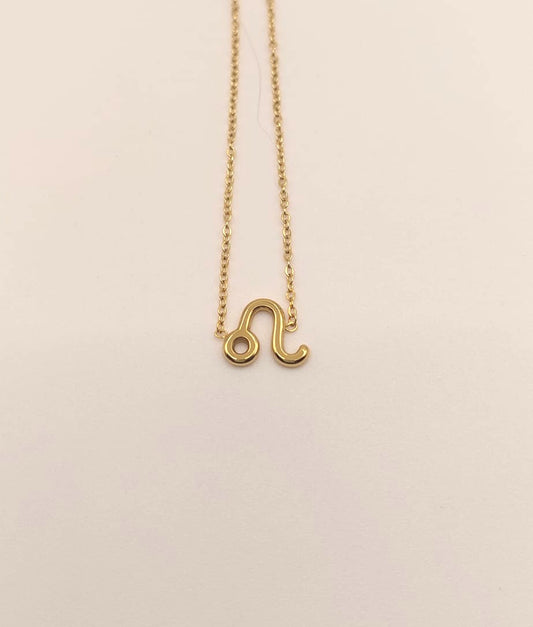 Collar Zodiaco - Símbolo Dorado - LEO