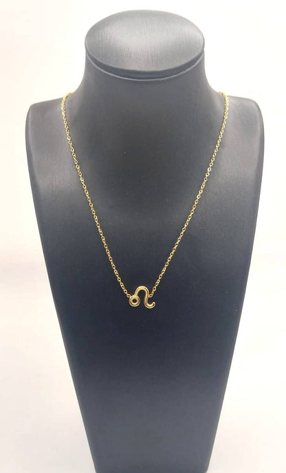 Collar Zodiaco - Símbolo Dorado - LEO