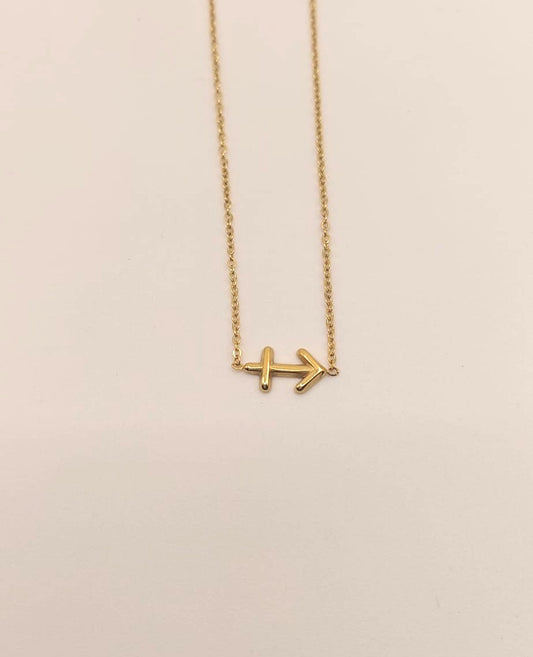 Collar Zodiaco - Símbolo Dorado - SAGITARIO