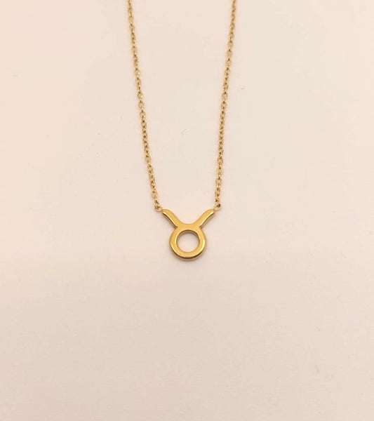 Collar Zodiaco - Símbolo Dorado - TAURO
