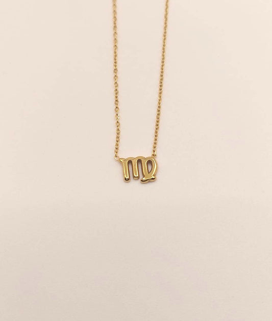 Collar Zodiaco - Símbolo Dorado - VIRGO