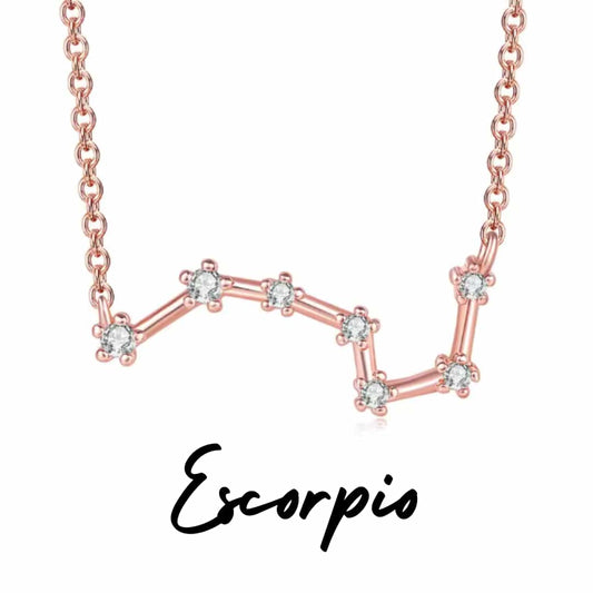 Collar Zodiaco - Constelación Rosa - ESCORPIO