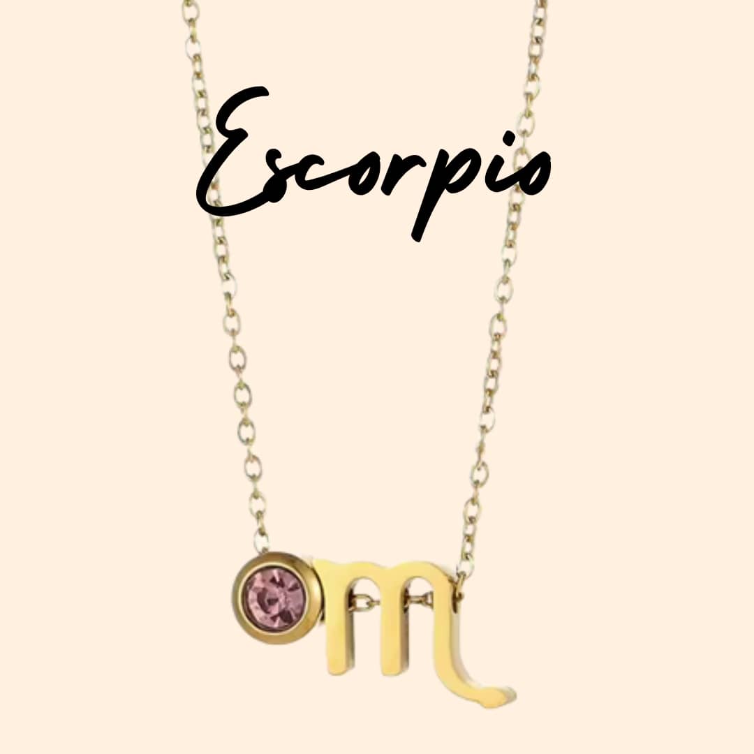 Collar Zodiaco - Símbolo y Circonita