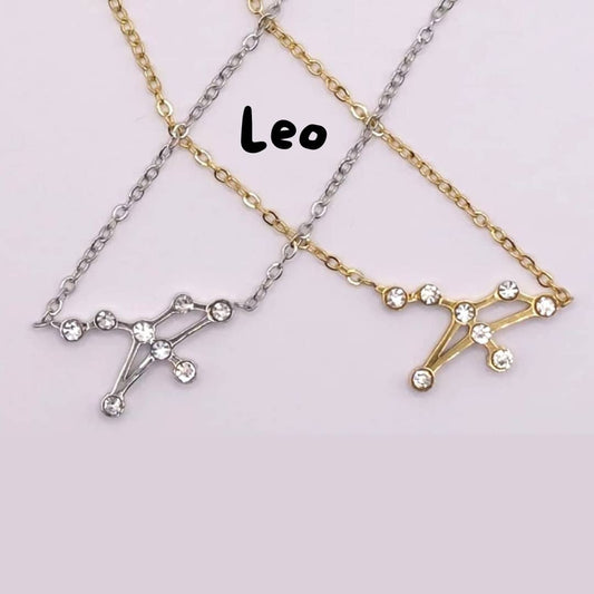 Collar Zodiaco - Constelación Dorado y Plateado - LEO