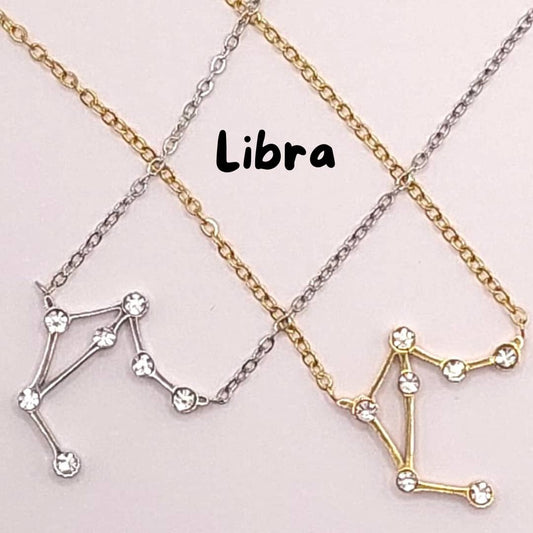 Collar Zodiaco - Constelación Dorado y Plateado - LIBRA