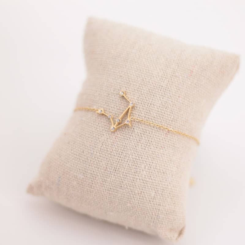 Pulsera Zodiaco - Constelación Dorado y Plateado - LIBRA