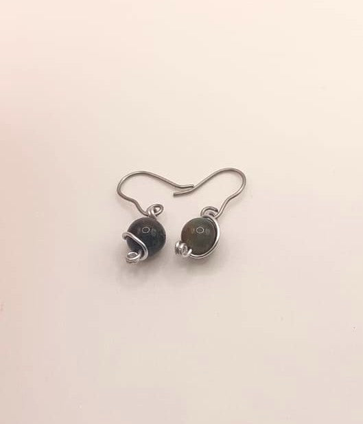 Pendientes Únicos y Artesanales - Ágata India