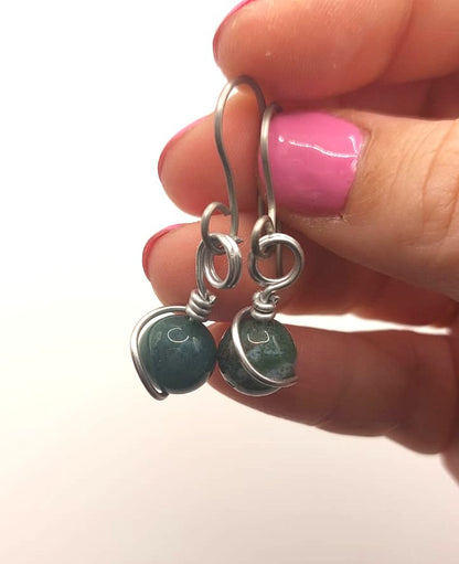 Pendientes Únicos y Artesanales - Ágata India