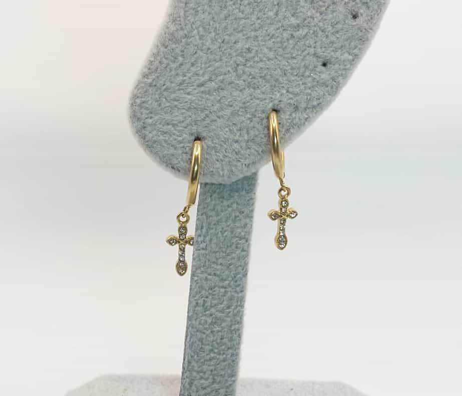 Pendientes Cruz - Aro