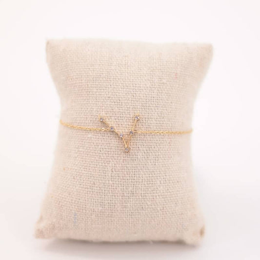 Pulsera Zodiaco - Constelación Dorado y Plateado - PISCIS