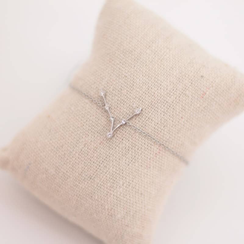 Pulsera Zodiaco - Constelación Dorado y Plateado - PISCIS