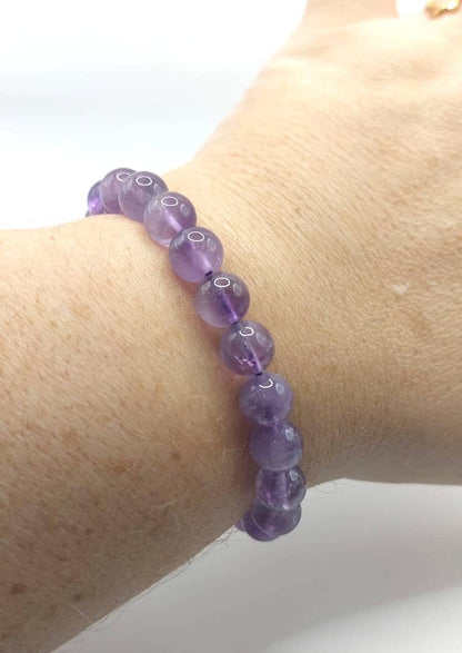 Pulsera Cuentas - Piedras Naturales - Amatista