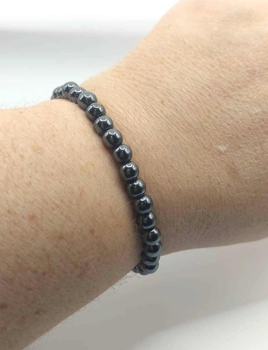 Pulsera Cuentas - Piedras Naturales - Hematita
